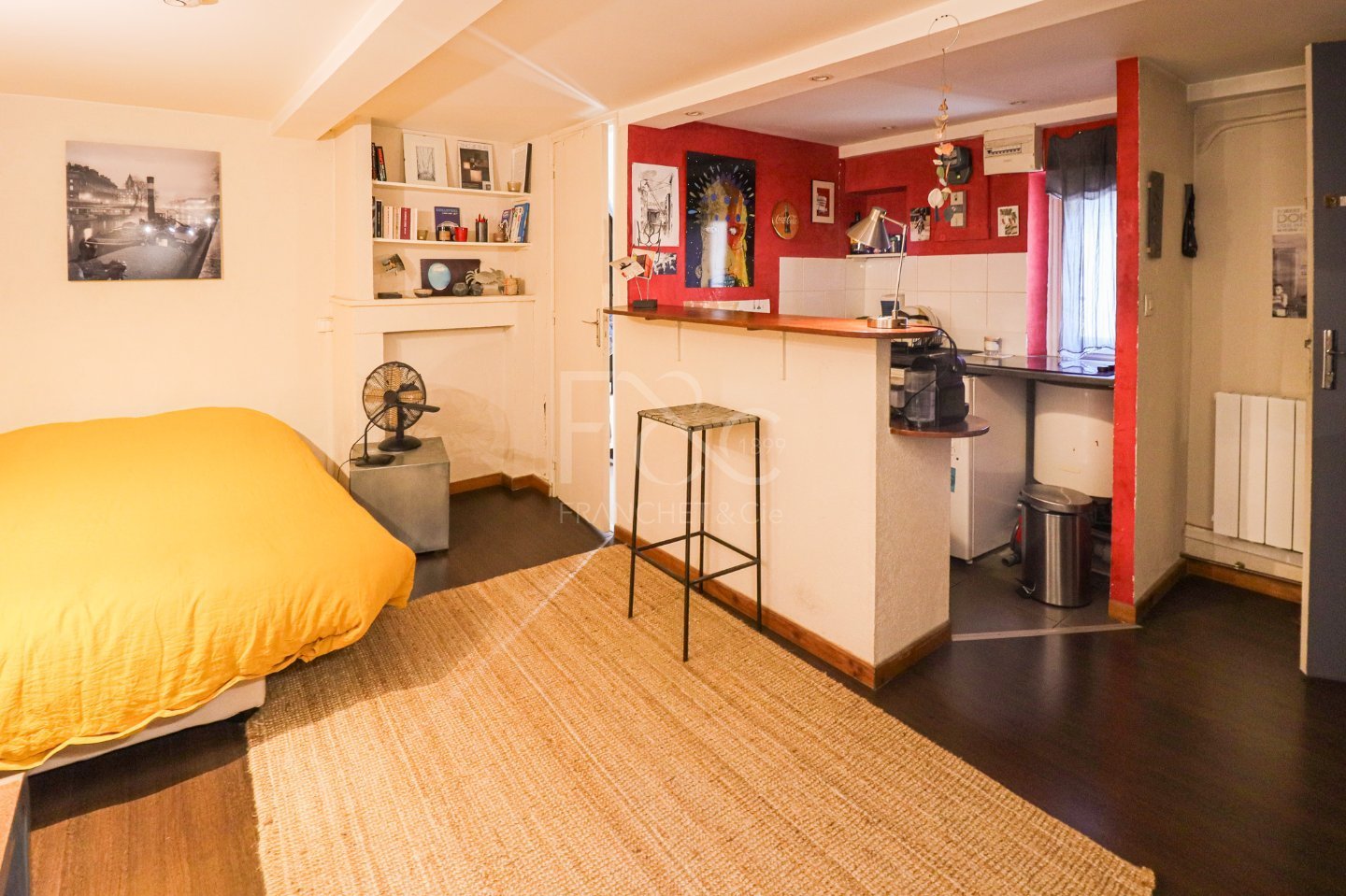 Appartement T1 de 18 m² avec grenier.