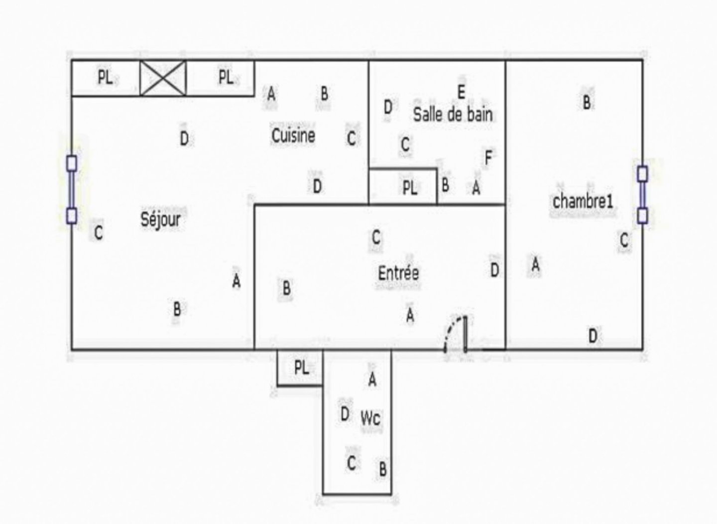 Appartement de type 2 de 47 m²