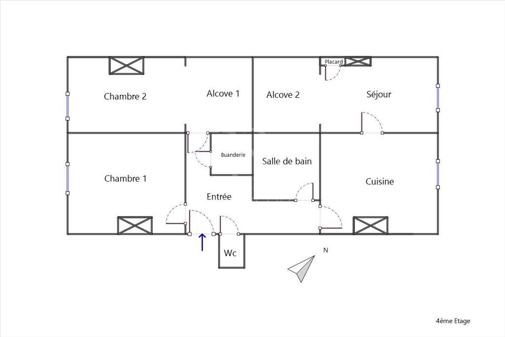 APPARTEMENT T3 A LOUER - LYON 7EME ARRONDISSEMENT - 60.85 m2 - 858 &euro; charges comprises par mois