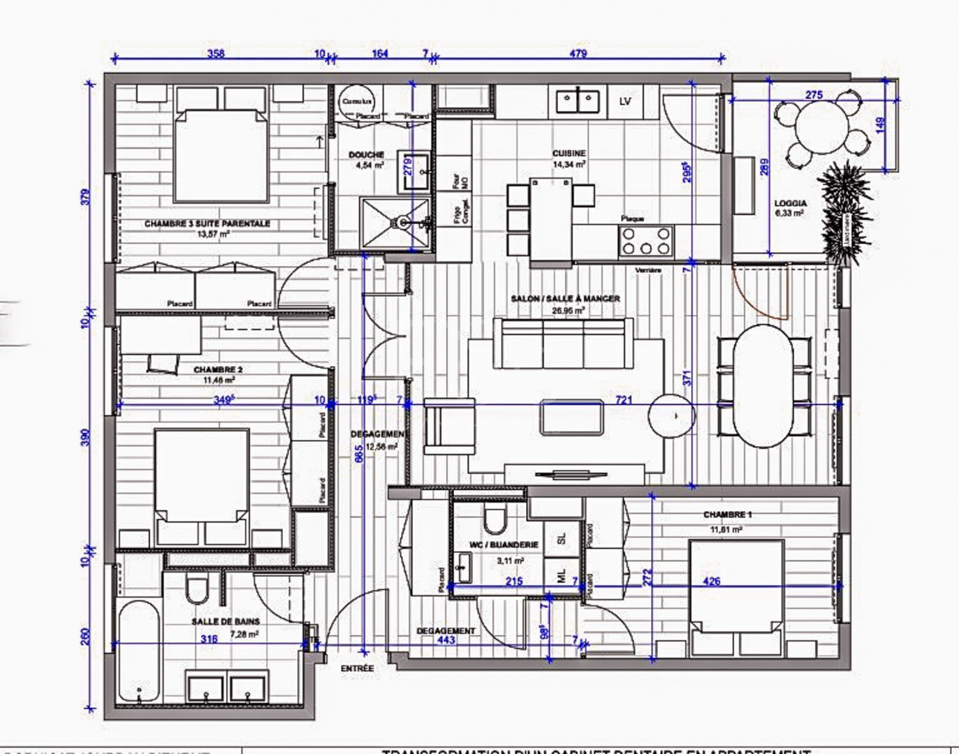 Appartement T4 de 108 m�